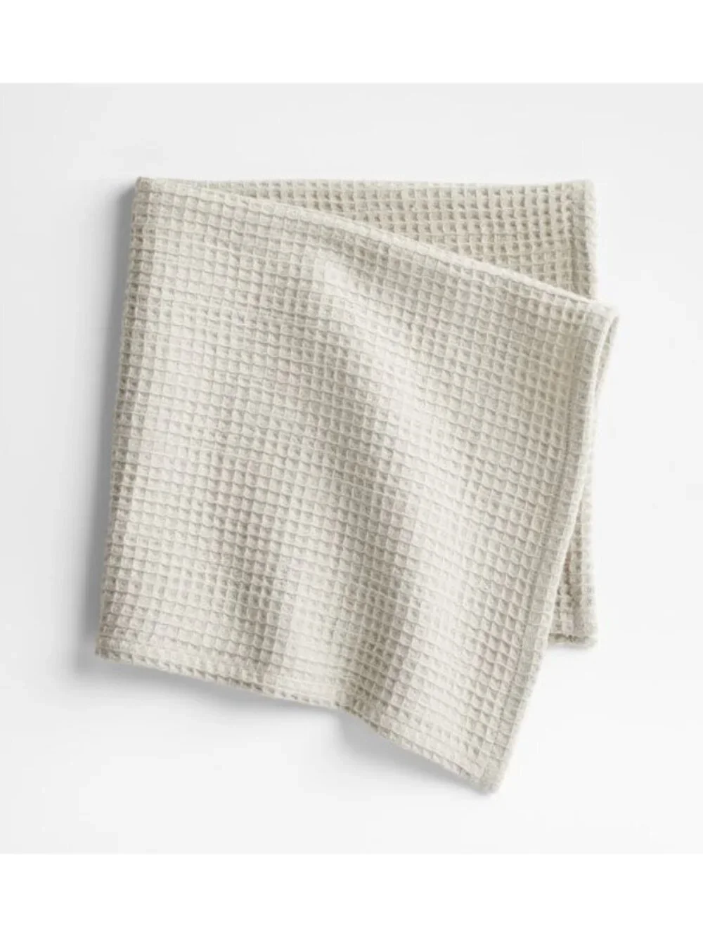 CRATE & BARREL Wren Waffle Weave Organic Cotton Napkin in Ivory Set Of 6